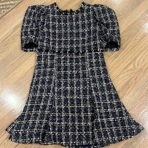 LIKELY MULTI TWEED ALIA DRESS size 8